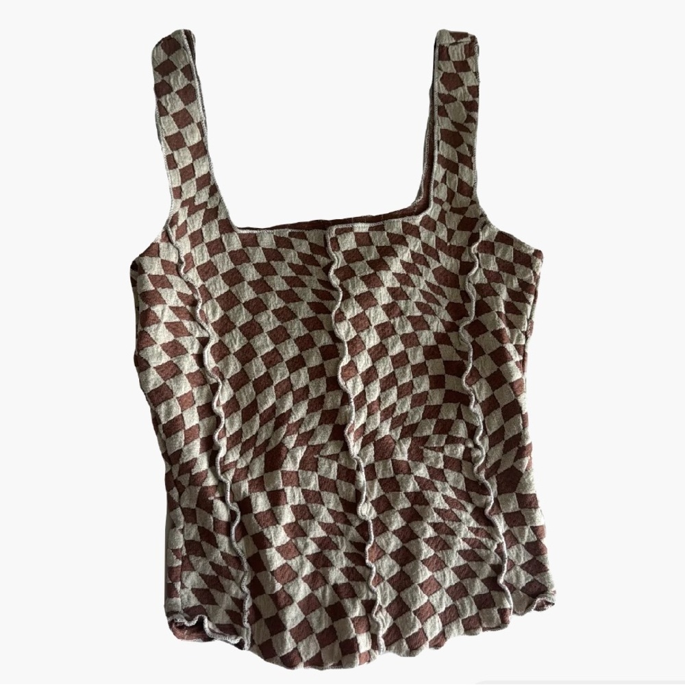 Moa Moa Checker Tank Top. Used but good condition